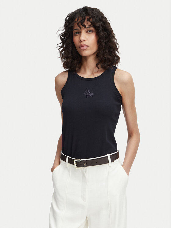 Beverly Hills Polo Club Top P-SS26W-TK550000 Granatowy Regular Fit