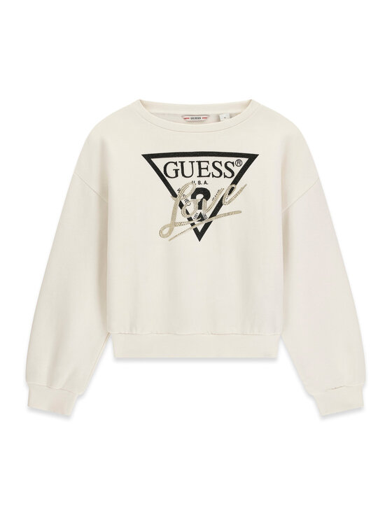 Guess Bluza J6BQ20 K8007 Kremowy Regular Fit