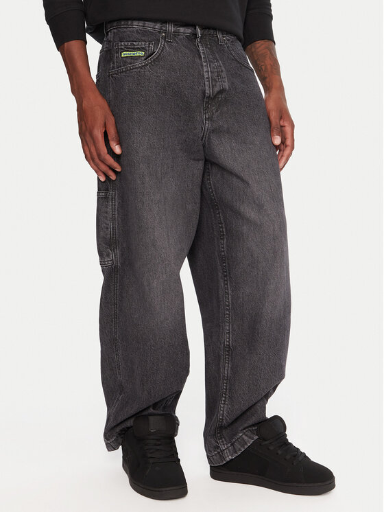 DC Shoes Jeansy Worker Carpenter Bac EDYDP03432 Czarny Baggy Fit
