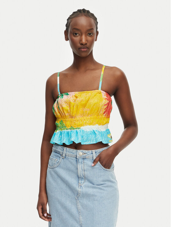 Roxy Top Atlas Palmy Daze ERJWT03669 Kolorowy Regular Fit