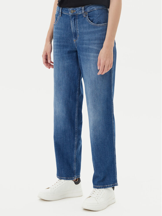 Guess Jeans Jeansy W5YA0I D0021 Niebieski Boyfriend Fit