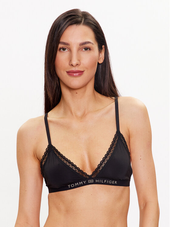 Tommy Hilfiger Biustonosz braletka UW0UW04242 Czarny