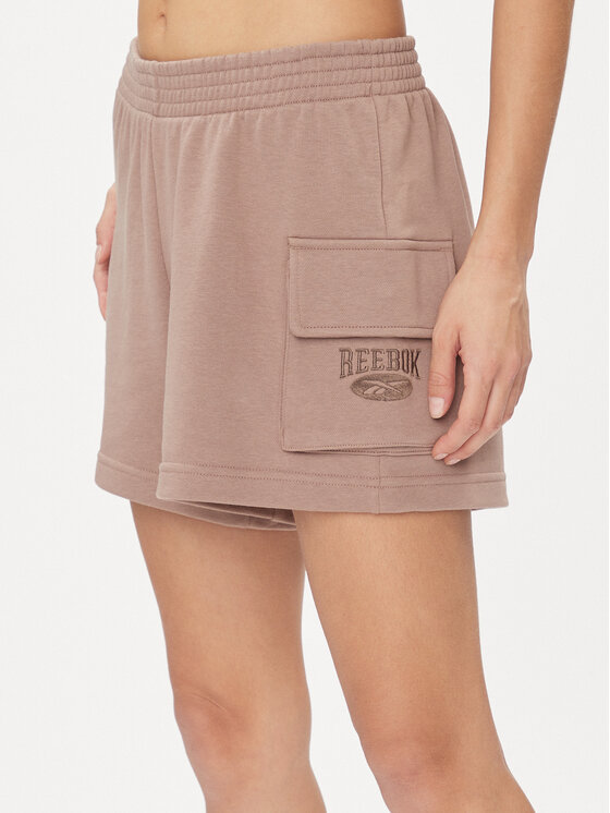Reebok Szorty sportowe Archive Essentials IL6288 Beżowy Regular Fit