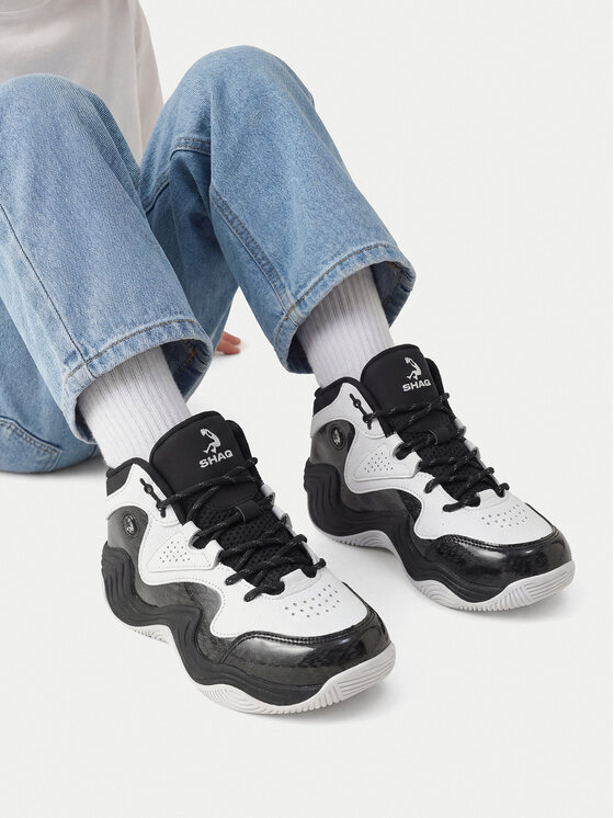 SHAQ Buty do koszykówki EO-JUGERNAUT AQ95041B-BW Biały