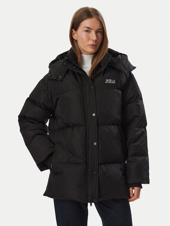 KARL LAGERFELD Kurtka zimowa B4W15060 Czarny Regular Fit