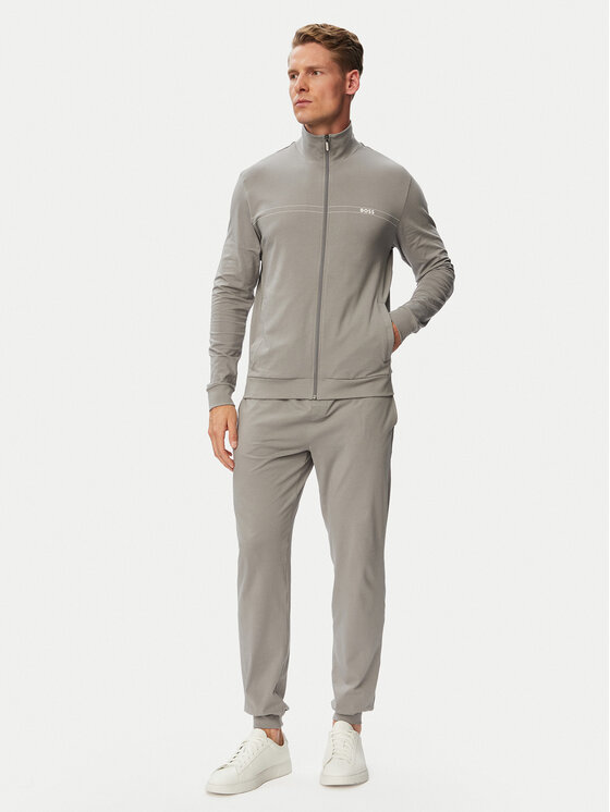 BOSS Dres 365 Long Set 50566976 Szary Regular Fit
