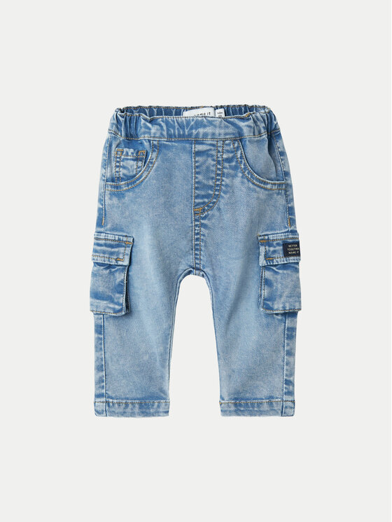 NAME IT Jeansy 13238068 Niebieski Baggy Fit