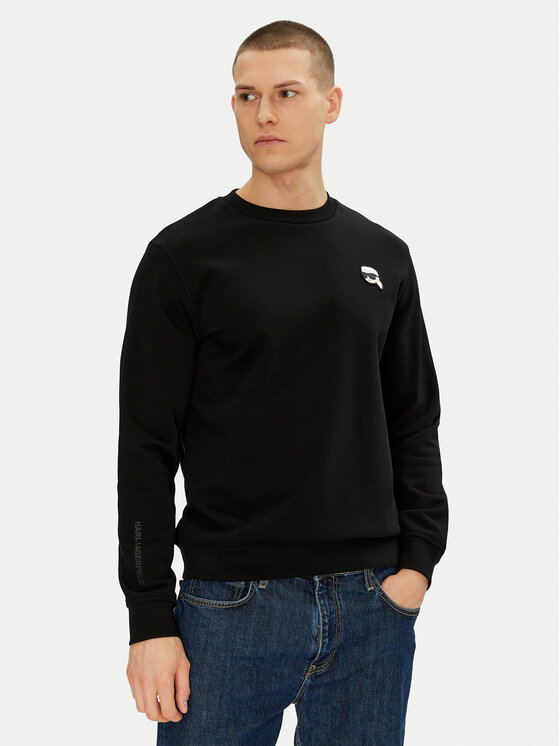 KARL LAGERFELD Bluza 705710 500900 Czarny Regular Fit