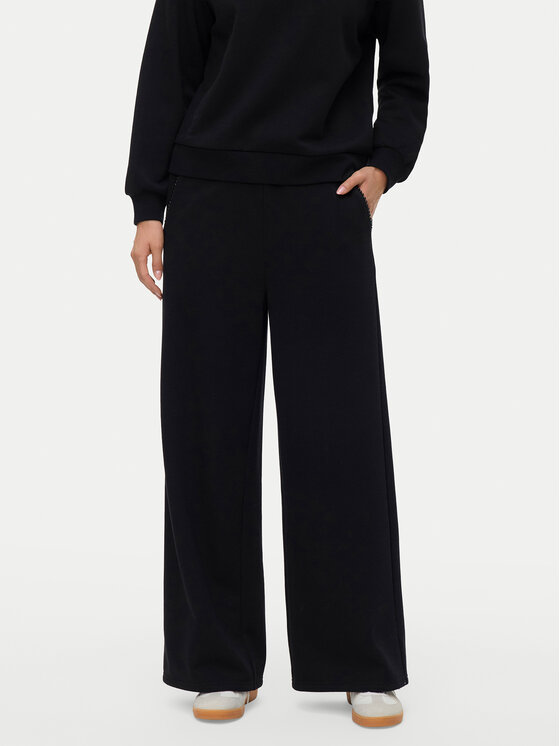 Vero Moda Spodnie dresowe Daisy 10338102 Czarny Wide Leg