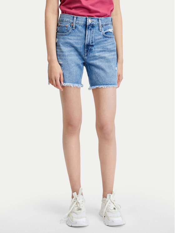 Gap Szorty jeansowe 404650-00 Niebieski Loose Fit