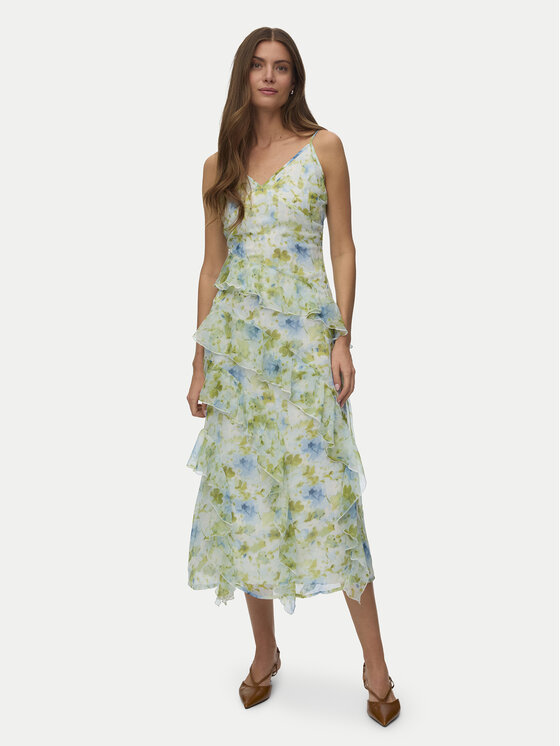 Vero Moda Sukienka wieczorowa Smilla 10346307 Turkusowy Regular Fit