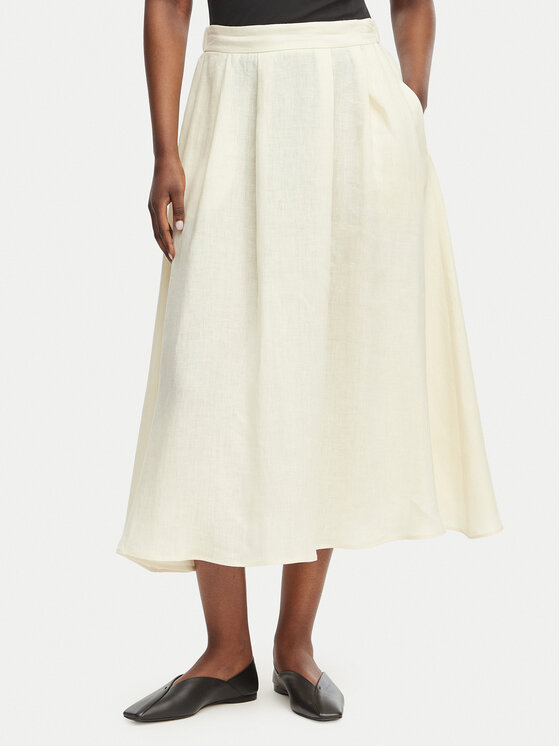 Marella Spódnica trapezowa Emme by Marella Biada 2615101082 Kremowy Regular Fit