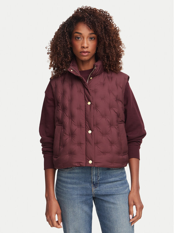 Tommy Hilfiger Bezrękawnik WW0WW49860 Bordowy Regular Fit