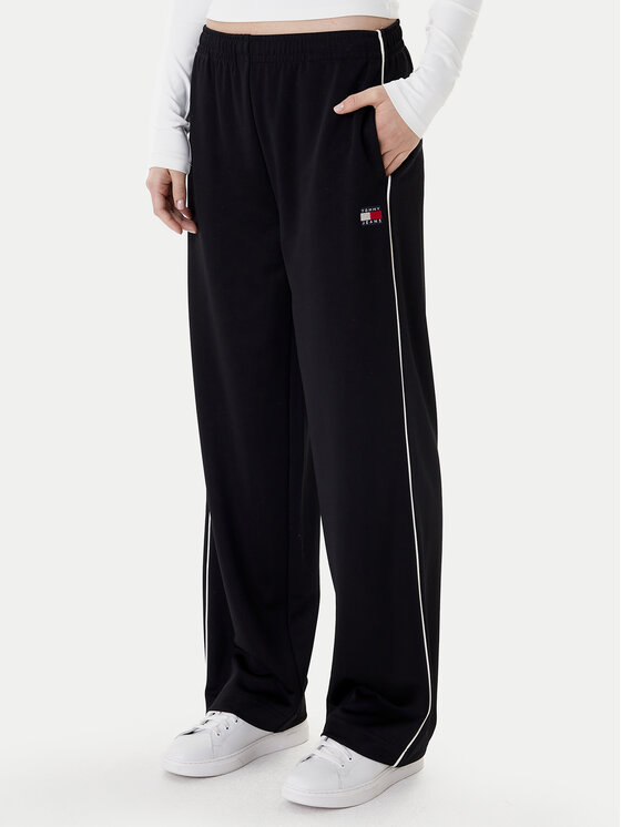 Tommy Jeans Spodnie dresowe Archive DW0DW22633 Czarny Regular Fit