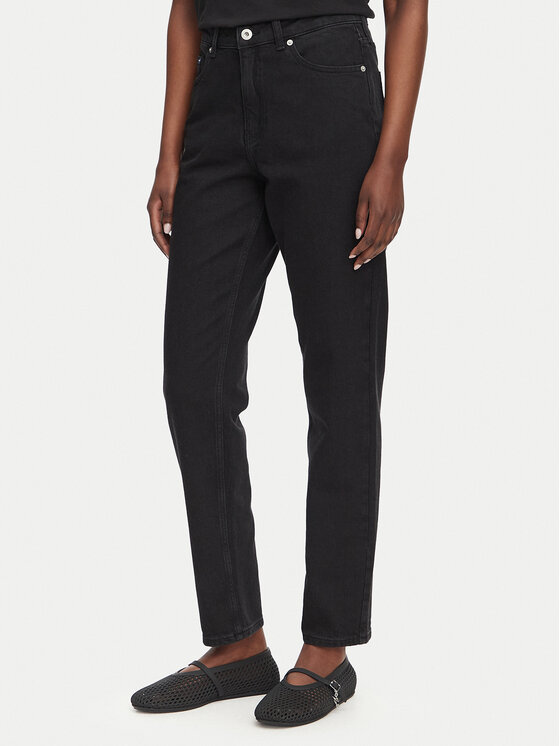 Karl Lagerfeld Jeans Jeansy A4W10037 Czarny Mom Fit