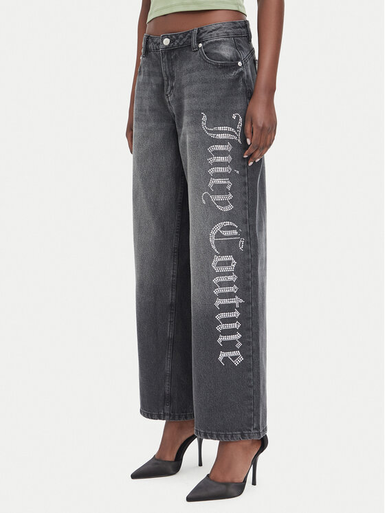 Juicy Couture Jeansy JCDJE225952 Szary Wide Leg