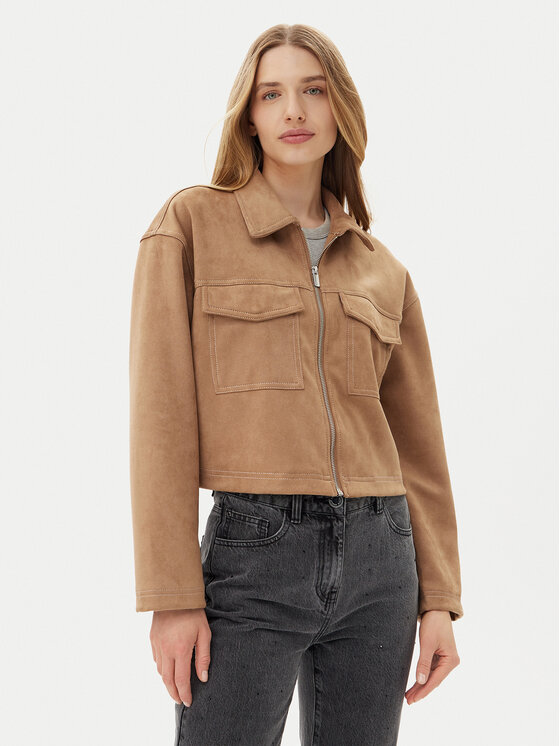 ONLY Kurtka z imitacji skóry Stina 15351260 Brązowy Regular Fit