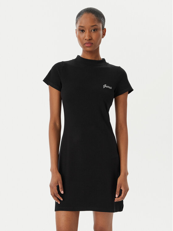 Guess Sukienka codzienna V6RK06 K8RT2 Czarny Slim Fit