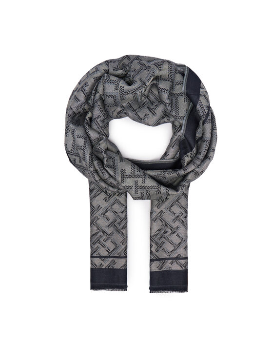 Tommy Hilfiger Szal Th Monologo AW0AW19115 Granatowy
