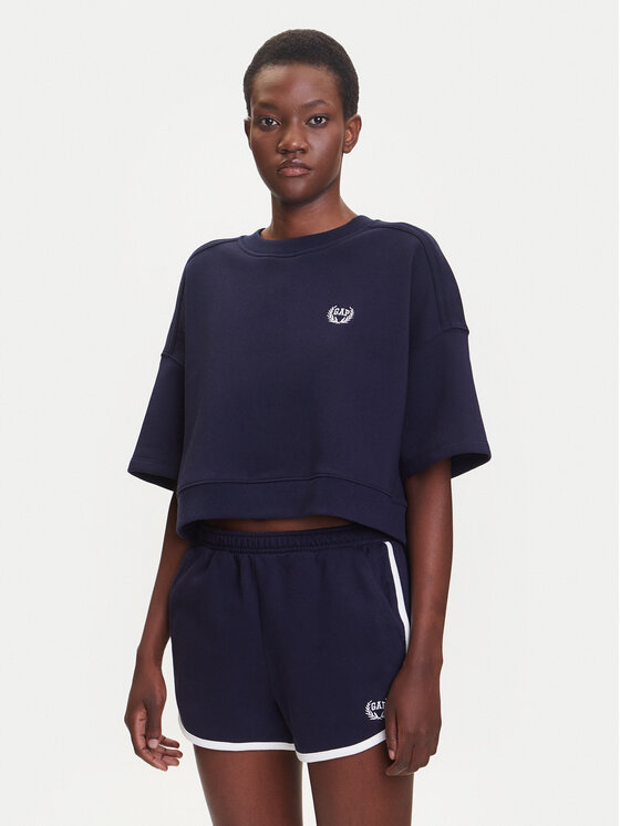 Gap Bluza 778442-00 Granatowy Oversize