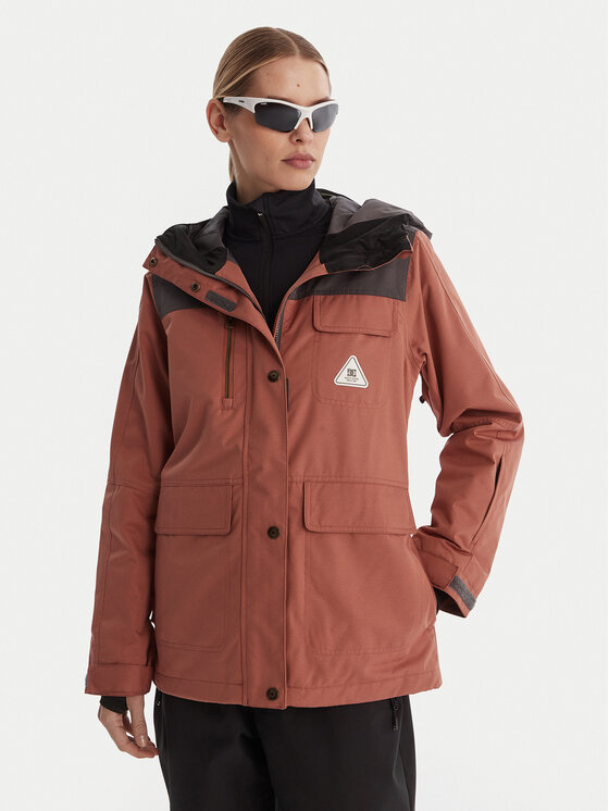 DC Shoes Kurtka outdoor Liberate ADJTJ03045 Brązowy Regular Fit
