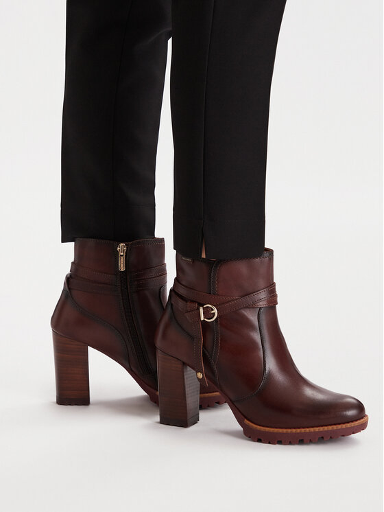 Pikolinos Botki W7M-8806 Bordowy