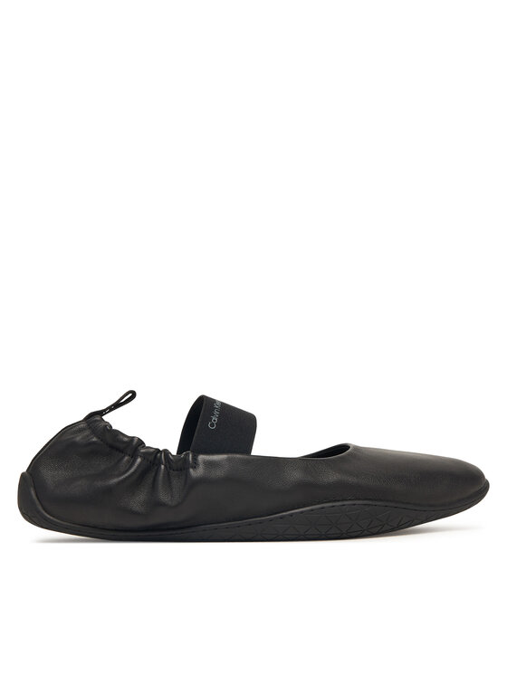 Calvin Klein Baleriny Ballet Sneaker Mj Lth HW0HW03308 Czarny