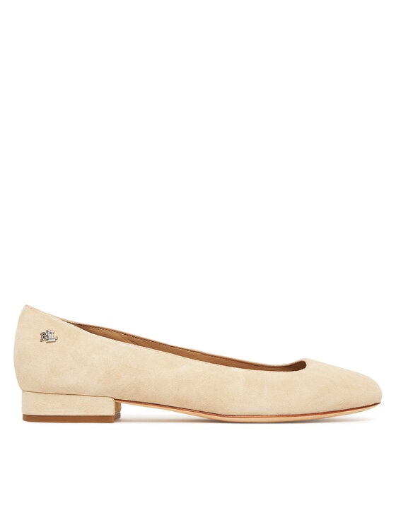 LAUREN RALPH LAUREN Baleriny Emellie  802974358001 Beżowy