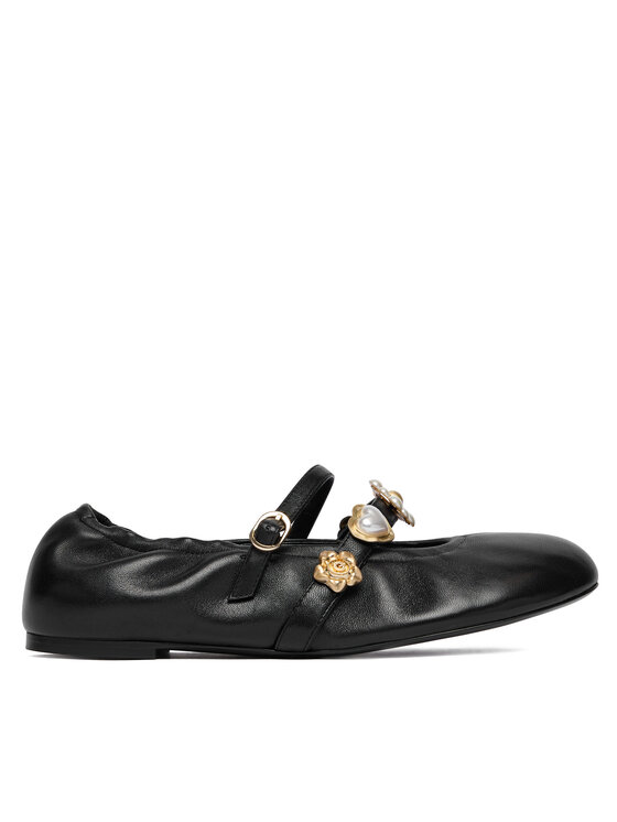 Stuart Weitzman Baleriny Socharming Mary Jane SN124 Czarny