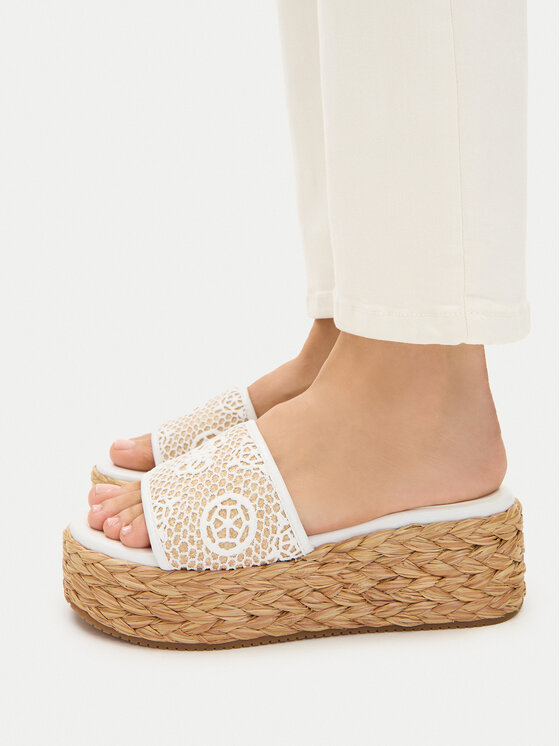 Guess Espadryle FLJBIA FAL04 Biały