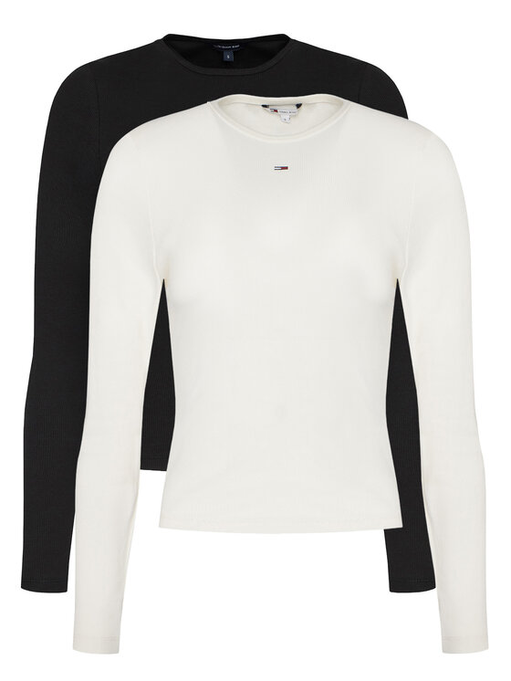 Tommy Jeans Komplet bluzek Essential DW0DW17716 Kolorowy Slim Fit