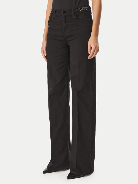Liu Jo Jeansy UF6096 T690A Czarny Wide Leg