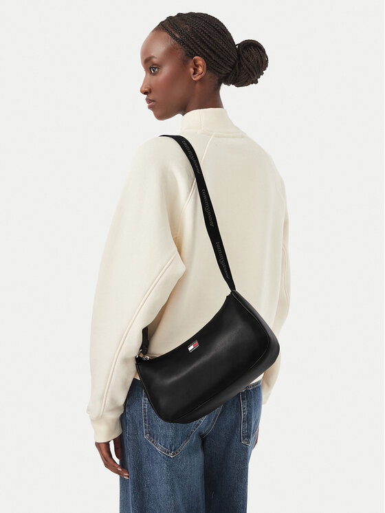 Tommy Jeans Torebka Tjw Daily Elevated Shoulder Bag AW0AW19041 Czarny