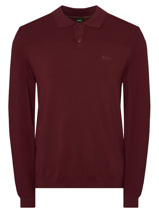 BOSS Sweter Momentum-X PL 50568962 Bordowy Regular Fit