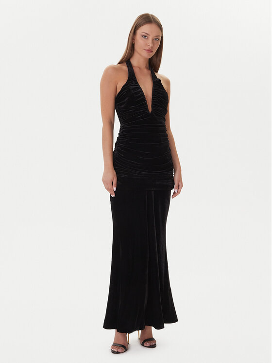 Bardot Sukienka wieczorowa Elvira Halter 60117DB Czarny Regular Fit