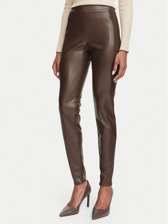 Guess Legginsy W4BB18 WGIK0 Khaki Slim Fit