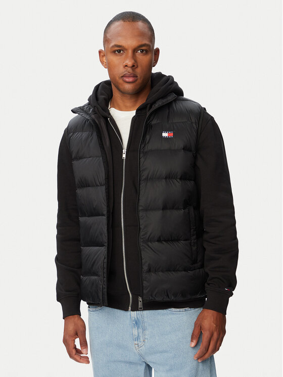 Tommy Jeans Kamizelka DM0DM23232 Czarny Regular Fit