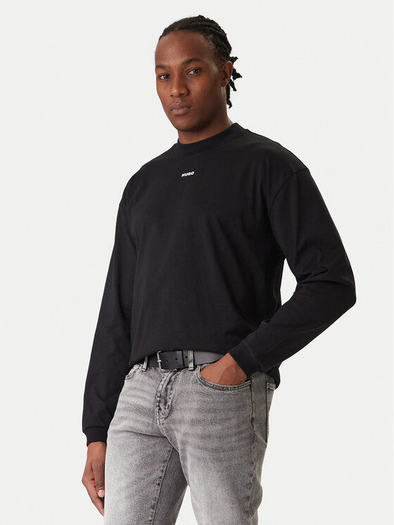 Hugo Bluza Daposo 50511029 Czarny Relaxed Fit