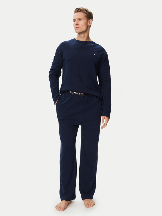 Tommy Hilfiger Piżama UM0UM03994 Granatowy Regular Fit