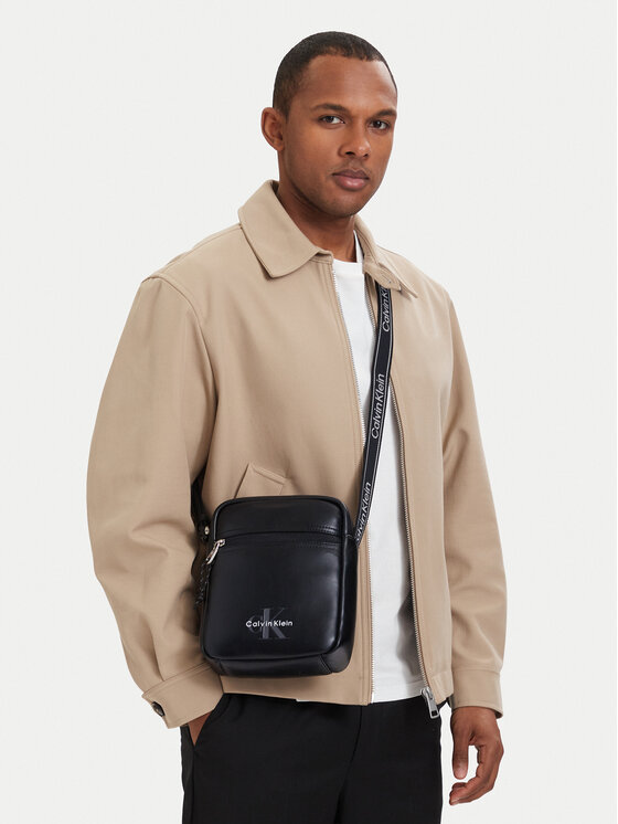 Calvin Klein Saszetka Bold Logo Webbing  LV04D3418G Czarny