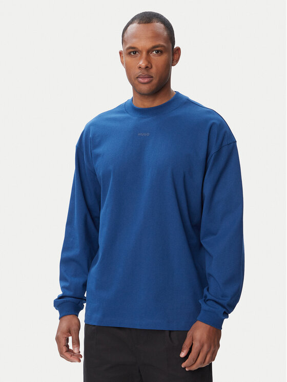 HUGO Bluza Daposo 50511029 Niebieski Relaxed Fit