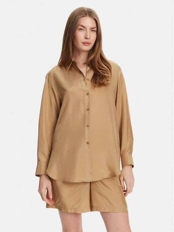 Marella Koszula Alec 2513111015 Beżowy Regular Fit