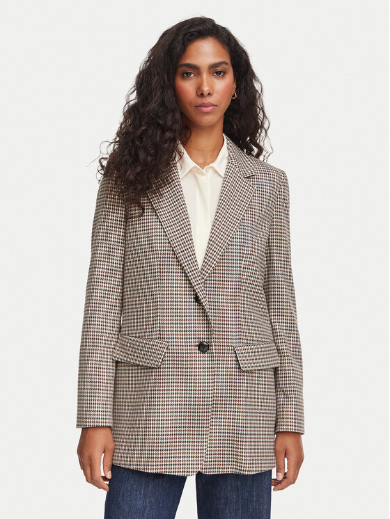 Marella Marynarka Emme by Marella Fasto 2625046091 Kremowy Regular Fit