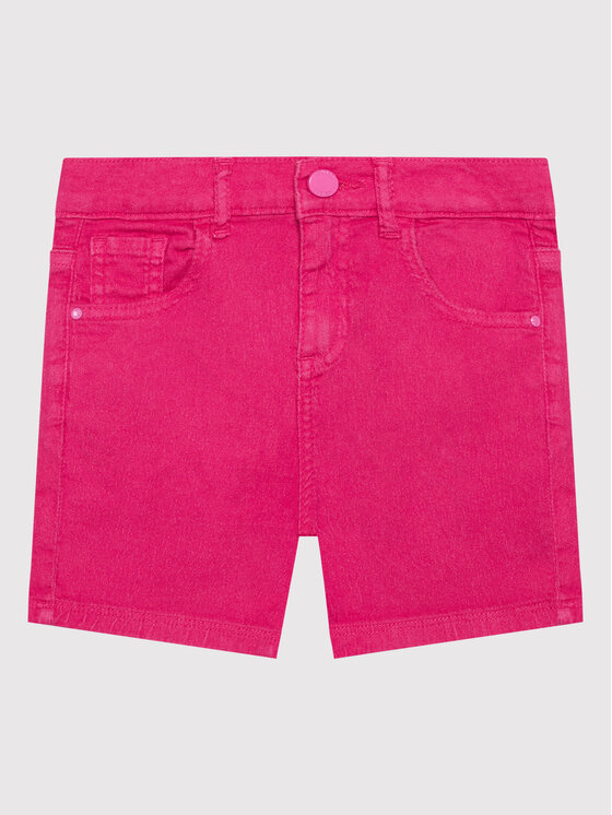 Guess Szorty jeansowe J2RD12 WE5X0 Różowy Regular Fit