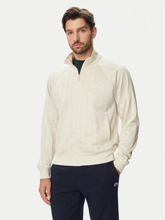 Lacoste Bluza SH9775 Beżowy jasny Regular Fit