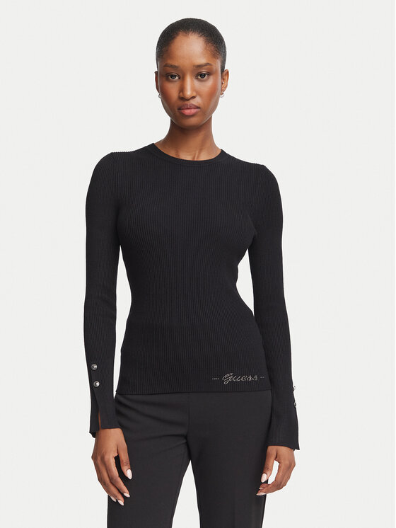 Guess Bluzka W6YR09 Z0948 Czarny Slim Fit