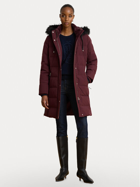 LAUREN RALPH LAUREN Kurtka puchowa 297957509009 Bordowy Regular Fit