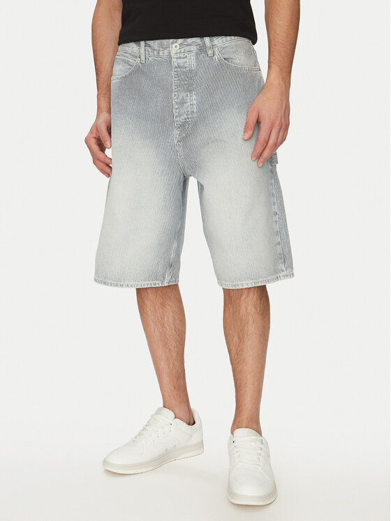 HUGO Szorty jeansowe 50534609 Błękitny Regular Fit