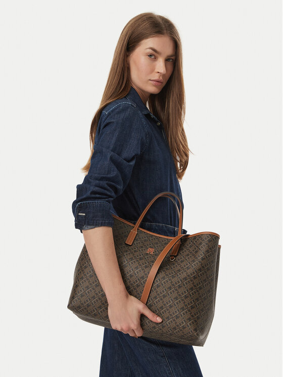Tommy Hilfiger Torebka Th Monoplay Satchel AW0AW19173 Czarny