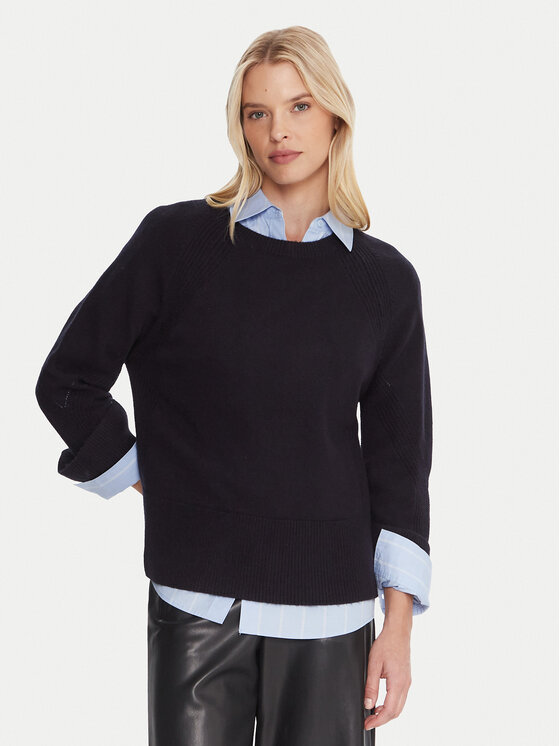 Marella Sweter Emme by Marella Alaska 2525366102 Granatowy Regular Fit